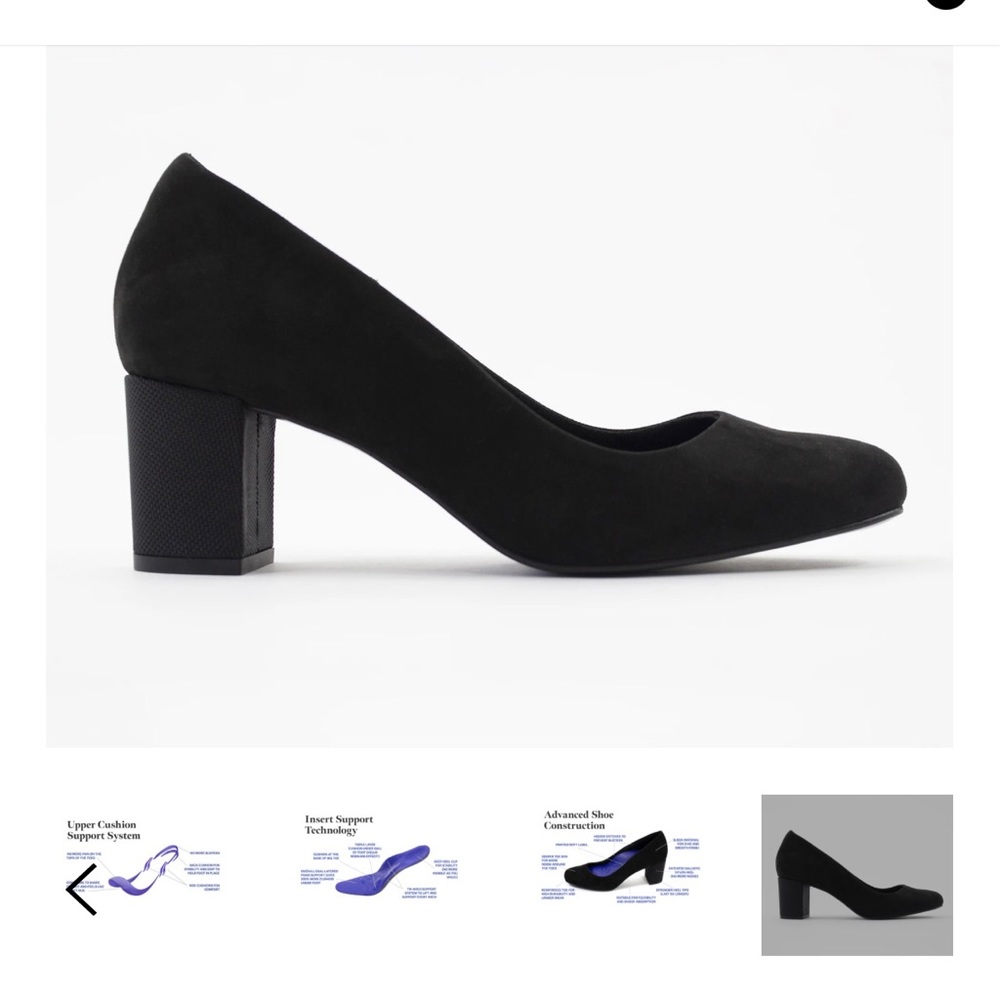 NIB Antonia Saint New York Block Heel Sz-11.5 ”All Day&Night” Ultra suede